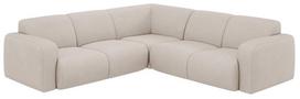 Kampinė sofa Micadoni Molino Chenille Rebel, smėlio sp., 252 x 252 cm x 75 cm
