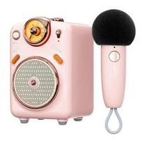 Belaidė kolonėlė Divoom Fairy Ok Retro Mini Karaoke rožinė sp., 100 W
