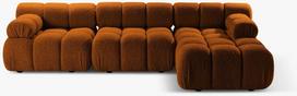 Kampinė sofa Micadoni Bellis, vario sp., kairinė, 282 x 155 cm x 70 cm