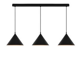 Šviestuvas kabinamas Domoletti Triangle P23022F-3B D22, E27, 3 x 40 W, juoda sp.