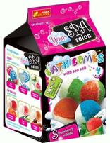 Vonios burbulų gaminimo rinkinys Ranok Creative Your Spa Salon Strawberry Mojito, mėlyna sp./balta sp./raudona sp.