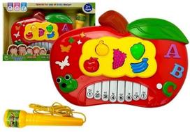 Elektrinis pianinas su mikrofonu Lean Toys Apple