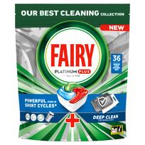 Indaplovių kapsulės Fairy Platinum Plus Deep Clean, 36 vnt.