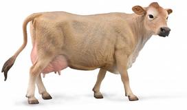 Žaislinė figūrėlė, karvė Collecta Farm Time Jersey Cow 88980, 14.3 cm, rusva sp.