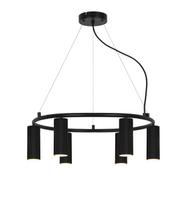 Šviestuvas kabinamas Domoletti Icel P16065-6RP D5H13 BK, GU10, 6 x 5 W, juoda sp.