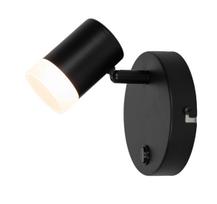 Šviestuvas sieninis Domoletti Wick LED21001-1R BLK, 3000 °K, 1 x 3.5 W, juoda sp.