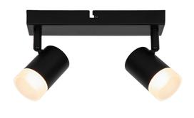 Šviestuvas lubų Domoletti Wick LED21001-2B BLK, LED, 3000 °K, 2 x 3.5 W, juoda sp.