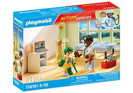 Konstruktorius Playmobil Action Heroes Pediatras su Meškiuku 71619