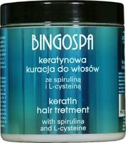 Plaukų priežiūros priemonė BingoSpa Keratin Spirulina and L-Cysteine Treatment, 250 ml