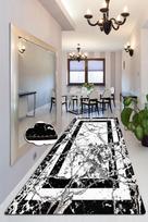 Kiliminis takas Conceptum Hypnose Marmor, balta sp./juoda sp., 300 cm x 80 cm