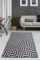 Kiliminis takas Conceptum Hypnose Zickzack Djt, balta sp./juoda sp., 300 cm x 100 cm