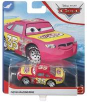 Žaislinis lenktyninis automobilis Mattel Cars Kevin Racingtire, geltona sp./raudona sp., 1:55
