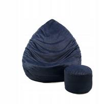 Sėdmaišis su pufu Sako Mega Premium Cloud Velour XL, juoda sp.