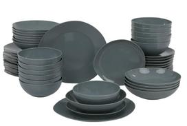 Pietų servizas Ambition Organic blue, porcelianas, mėlyna sp., 48 vnt.