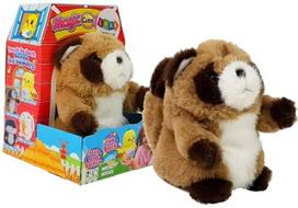 Žaislinis gyvūnas meškėnas Lean Toys Magic Cute, 10 cm, ruda sp.