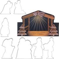 Kalėdinės formelės sausainiams Orion Christmas, sidabro sp.