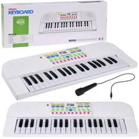 Elektrinis pianinas su mikrofonu White