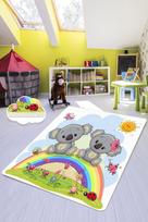 Kiliminis takas Conceptum Hypnose Rainbow Elephants, įvairių spalvų, 200 cm x 80 cm