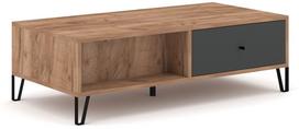 Kavos staliukas Bilbao BL11, grafito sp./tobacco ąžuolo sp., 110 cm x 60 cm x 37 cm