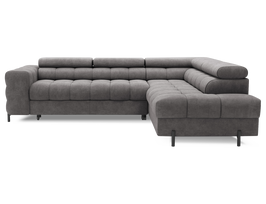 Kampinė sofa - lova Ferucce, pilka sp., dešininė, 200 x 276 cm x 93 cm