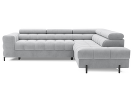 Kampinė sofa - lova Ferucce, pilka sp., dešininė, 200 x 276 cm x 93 cm