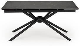 Valgomojo stalas išskleidžiamas Vitorino, juoda sp., 160 - 220 cm x 90 cm x 75 cm