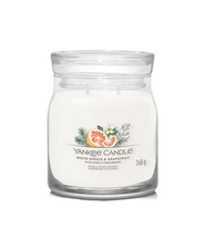 Žvakė, aromatinė Yankee Candle White Spruce & Grapefruit, 368 g, balta sp.