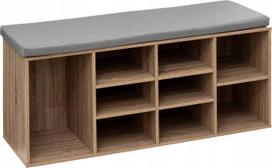 Suoliukas su batų lentyna 5five Simply Smart, ruda sp., 34 cm x 105 cm x 49 cm