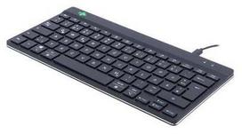 Laidinė kompiuterio klaviatūra R-Go Tools Compact Break QWERTZ, DE, juoda sp.