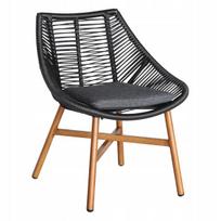 Lauko kėdė Mirpol Holand, antracito sp./ruda sp., 65 cm x 65 cm x 84 cm