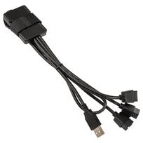 Skirstytuvas Lian Li PW-U2TPAB USB 2.0 Type-A, 3 x IDC 9-pin Male (vyriška), juoda sp.