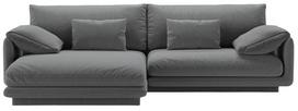 Kampinė sofa Micadoni Torino Structured, tamsiai pilka sp., kairinė, 250 x 170 cm x 83 cm