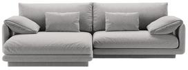 Kampinė sofa Micadoni Torino Structured, šviesiai pilka sp., kairinė, 250 x 170 cm x 83 cm