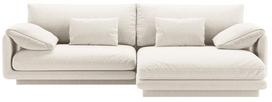 Kampinė sofa Micadoni Torino Structured, kreminė sp., dešininė, 250 x 170 cm x 83 cm