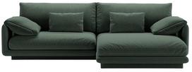 Kampinė sofa Micadoni Torino Structured, žalia sp., dešininė, 250 x 170 cm x 83 cm