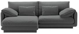 Kampinė sofa Micadoni Torino Structured, tamsiai pilka sp., kairinė, 220 x 170 cm x 83 cm