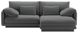 Kampinė sofa Micadoni Torino Structured, tamsiai pilka sp., dešininė, 220 x 170 cm x 83 cm