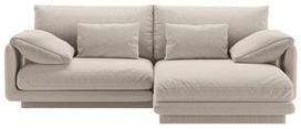 Kampinė sofa Micadoni Torino Structured, šviesiai smėlinė, dešininė, 220 x 170 cm x 83 cm