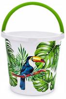 Buitinis kibiras Branq Toucan, 10 l, balta sp./žalia sp.