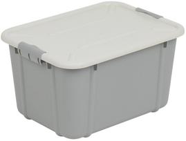 Daiktadėžė su dangčiu, žaislams Branq Velur 123175, 16 l, blyški pilka sp., 39 x 29 x 21.7 cm