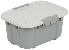 Daiktadėžė su dangčiu, žaislams Branq Velur 123169, 3.6 l, blyški pilka sp., 19 x 16.5 x 13.2 cm