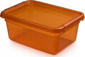Daiktadėžė su dangčiu, daiktų saugojimo Orplast Base Store Amber, 12.5 l, gintaro sp., 38 x 28 x 16 cm