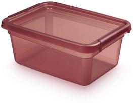 Daiktadėžė su dangčiu, daiktų saugojimo Orplast Base Store Rhubarb, 12.5 l, tamsiai rožinė sp., 38 x 28 x 16 cm