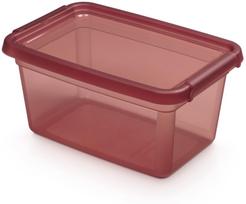 Daiktadėžė su dangčiu, daiktų saugojimo Orplast Base Store Rhubarb, 4.5 l, tamsiai rožinė sp., 28 x 19 x 13 cm