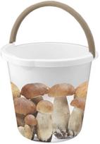 Buitinis kibiras Branq Mushrooms, 10 l, ruda sp./balta sp.