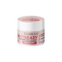Formuojamasis nagų gelis Claresa Soft & Easy Builder, shimmery sp., 45 g