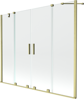 Vonios sienelė Mexen Velar Duo II, 150 cm x 180 cm, brushed gold sp./grūdintas