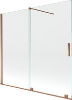 Vonios sienelė Mexen Velar II, 150 cm x 170 cm, rose gold sp./grūdintas