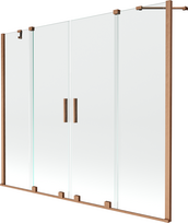 Vonios sienelė Mexen Velar Duo II, 150 cm x 180 cm, brushed copper sp./grūdintas
