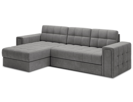 Kampinė sofa - lova Blenvi Monolith 85, pilka sp., kairinė, 150 x 260 cm x 82 cm